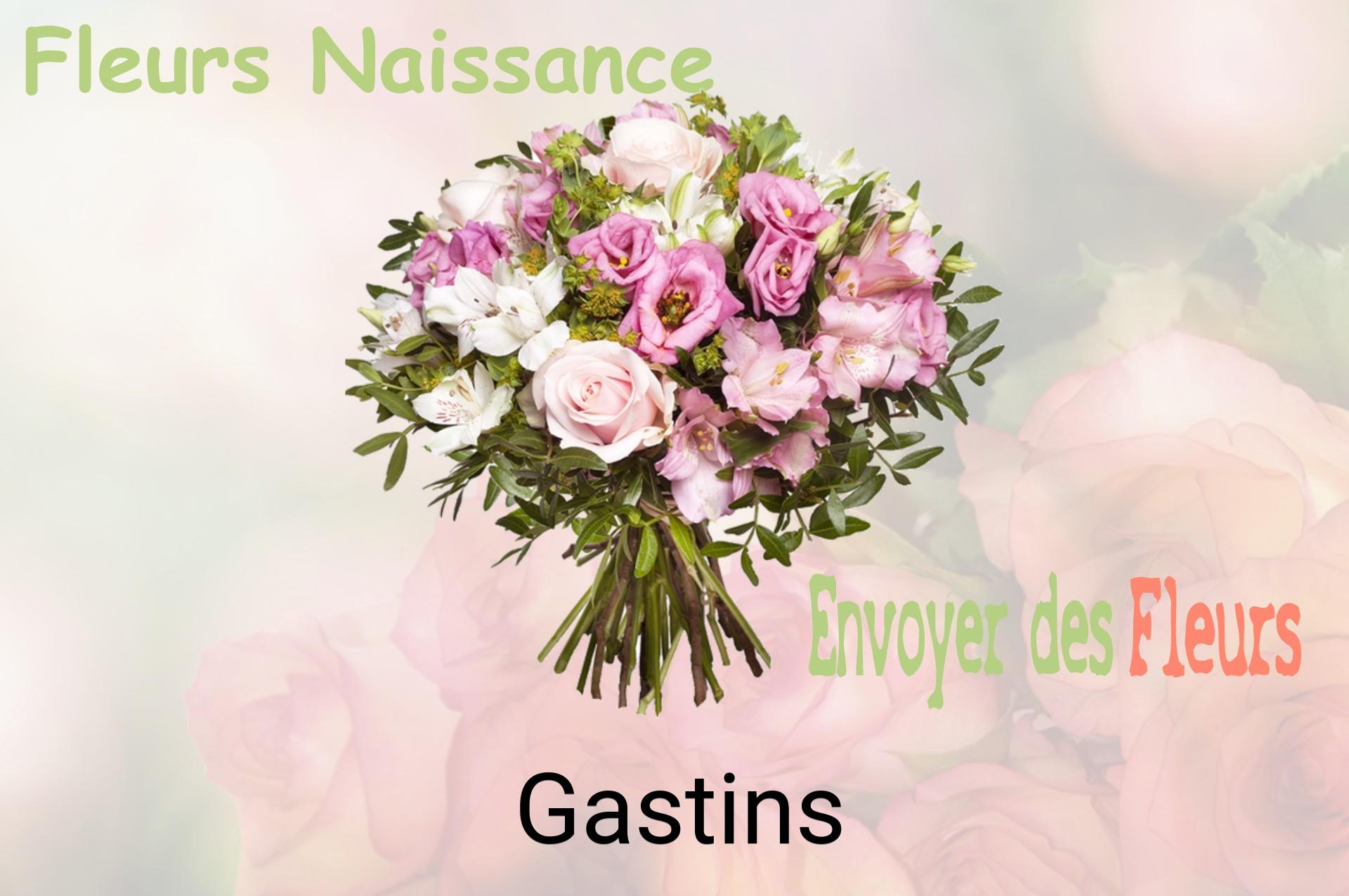 Bouquet de fleurs de naissance livré à Gastins